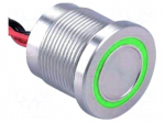 Switch: piezoelectric | Pos: 2 | SPST-NO | 0.2A/24VAC | 0.2A/24VDC