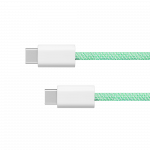 I&scaron;maniųjų telefonų atsarginės dalys // Kabeliai // Kabel USB typu C - USB typu C 100 W 1 m zielony Kruger&Matz Basic