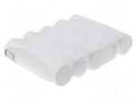 Re-battery: Ni-MH | AA | 6V | 1700mAh | soldering lugs | 71x14x50mm