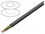 Wire | POWER 1000-YFR | 5G1mm2 | stranded | Cu | PVC | black | 600V,1000V