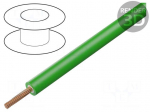 Wire | 1x1mm2 | stranded | Cu | silicone | double | green | 1000V | 100m