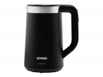 Gorenje | Kettle | K17TRDW | Electric | 2200 W | 1.7 L | Plastic/Metal | 360&deg; rotational base | Black