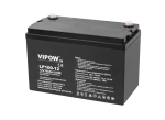 Gelinis akumuliatorius 12V 100Ah | Matmenys 333 &times; 172 &times; 215 mm | VIPOW LP100-12
