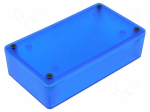 Enclosure: multipurpose | X: 63mm | Y: 113mm | Z: 31mm | 1591 | ABS | blue