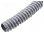 Protective tube | &Oslash;Braid : 12mm | PVC | grey | Len: 30m | -20&divide;70&deg;C