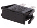 Fuse holder | cylindrical fuses | 5x20mm | 250V | Mounting: on panel