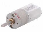 Motor: DC | with gearbox | 12VDC | 1.6A | Shaft: D spring | 72rpm