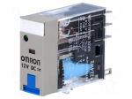 Relay: electromagnetic | DPDT | Ucoil: 12VDC | 5A/250VAC | 5A/30VDC