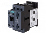 Contactor: 3-pole | NO x3 | Auxiliary contacts: NO + NC | 230VAC | 12A