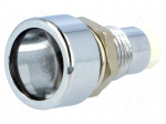 LED holder | 5mm | metal | convex | IP67