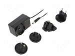 Power supply: switching | mains,plug-in | 12VDC | 2A | 24W | 86.2% | POSB