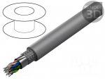 Wire | 8x2x26AWG | PVC | grey | 50V | Package: 30.5m | Earth core: none