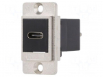 Coupler | DUALSLIM | USB C socket-front,USB C plug-back | USB C