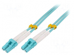 Fiber patch cord | OM3 | LC/UPC,both sides | 0.5m | 50/125um | LSZH