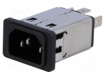 Connector: AC supply | socket | male | 10A | 250VAC | C14 (E) | 5110