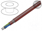 Wire | SiHF-C-Si | 5G0.75mm2 | Cu | stranded | silicone | brown-red