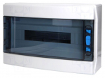 Enclosure: for modular components | IP65 | white | No.of mod: 18