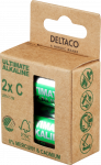 Ultimate Alkaline C baterijos DELTACO pažymėta &bdquo;Nordic Swan&ldquo; ekologiniu ženklu, 2 vnt. pakuotė / ULT-LR14-2P