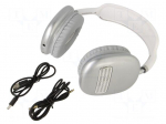 Wireless headphones with microphone | white,black | USB C | 10m