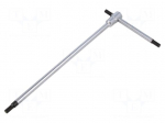 Wrench: hex key | HEX 4mm | Overall len: 175mm | Kind of handle: T