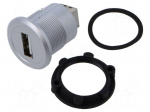 Adapter | USB A socket,USB B socket | USB 2.0 | Thread: M22 | 1&divide;10mm