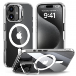 Kitas telefono priedas Tech-Protect  Tech-Protect MagStand MagSafe iPhone 16 Case - Clear