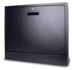 2U 19'' Sieninė skirstomoji spinta CCTV, SIGNALIZACIJA, IT/ 580x500x130mm / Juoda/ / Surinkta