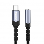 Adapteris BWOO Adapter AUX 3.5mm - USB-C Black BZ47 Black