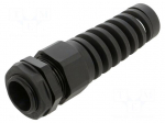 Cable gland | with strain relief | M25 | 1.5 | IP68 | polyamide | black