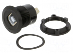 Adapter | USB A socket,USB B socket | USB 2.0 | Thread: M22 | 1&divide;10mm