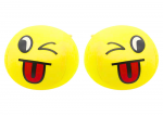 Žaidimų zona | PC | Konsolės | Priedai // Žaislai ir žaidimai vaikams // Miękka Piłeczka Piłka Buźka Emoji Ż&oacute;łta 9cm