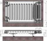 Radiator 11x500x1100 Ventil Compact Termolux
