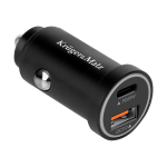 Mobilieji telefonai ir priedai // USB automobilių įkrovikliai // Ładowarka samochodowa 38W Kruger&Matz z funkcjami Power Dedlivery oraz Quick Charge