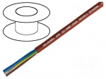 Wire | SiHF | Cu | stranded | 12G0,75mm2 | silicone rubber | brown-red