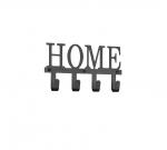 Mirrors&More Nicole skapis 25 x 13 cm "HOME" melns 2410102 4251820310244