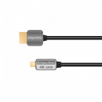Koaksialinių kabelių sistemos // HDMI, DVI, AUDIO jungiamieji laidai ir priedai // Kabel HDMI - micro HDMI wtyk-wtyk (A-D)  1.8m Kruger&Matz