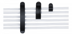 Kabelių laiklis DELTACO 10-pack, juodas / CM519