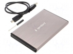 Hard discs housing: 2,5" | USB 3.0 | aluminium | grey
