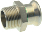Press male connector,KAN-therm Inox 22x1"