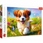 Žaidimų zona | PC | Konsolės | Priedai // Edukaciniai žaislai | Interaktyvūs | Kūrybi&scaron;ki | Meni&scaron;ki // Puzzle - 500 - Wesoły piesek - Trefl 37524