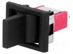 ROCKER | SP3T | Pos: 3 | (ON)-OFF-(ON) | 5A/125VAC | 5A/28VDC | black