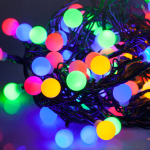 Naujos prekės // Lampki choinkowe Led Rebel zewnętrzne 10m, RGB  ze zmianą trybu świecenia