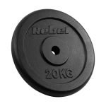 Sporto ir aktyvaus poilsio // Sporto prekės ir įranga // Obciążenie żeliwne 20kg, otw&oacute;r 31mm, talerz klasyczny, REBEL ACTIVE