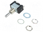 Switch: toggle | Pos: 3 | SP3T | ON-OFF-ON | 5A/125VAC | Toggle: round