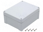 Enclosure: multipurpose | X: 190mm | Y: 240mm | Z: 105mm | ZP | ABS | gasket
