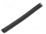 Protective tube | &Oslash;Braid : 14mm | galvanised steel | black | Len: 25m