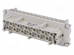 Connector: HDC | contact insert | female | C146 | PIN: 24 | 24+PE | 18A