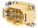 Connector: rectangular | male | JEI | PIN: 6 | 6+PE | size 44.27 | 16A