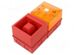 Signaller: lighting-sound | 230VAC | siren,flashing light | amber
