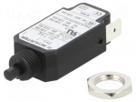Circuit breaker | Urated: 240VAC | 48VDC | 7.5A | SPST | Poles: 1 | screw